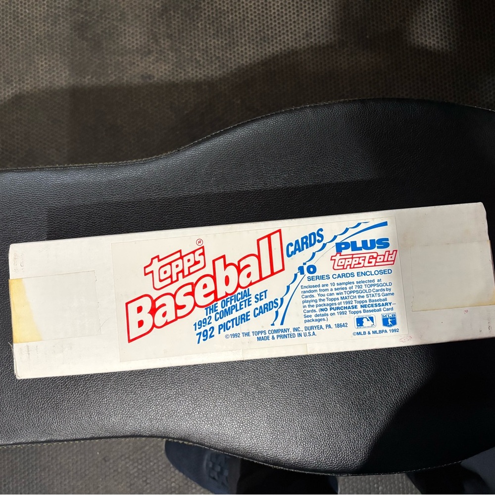 Topps 1992 Baseball Cards Box - Red and Blue Sealed, never opened